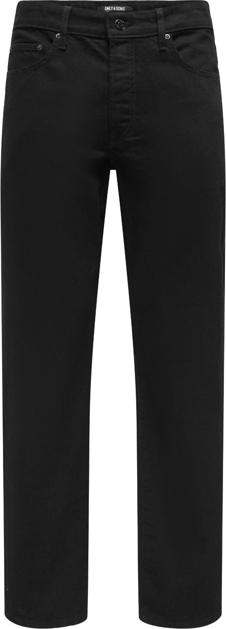Only & Sons Orta Bel Rahat Siyah Erkek Denim Pantolon Onsedge Stay Black 3425 Azg Dnm Noo görsel 5