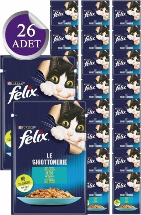 Die Grup Felix Tonlu Kedi Yaş Mama (26 x 85 Gr) görsel 3
