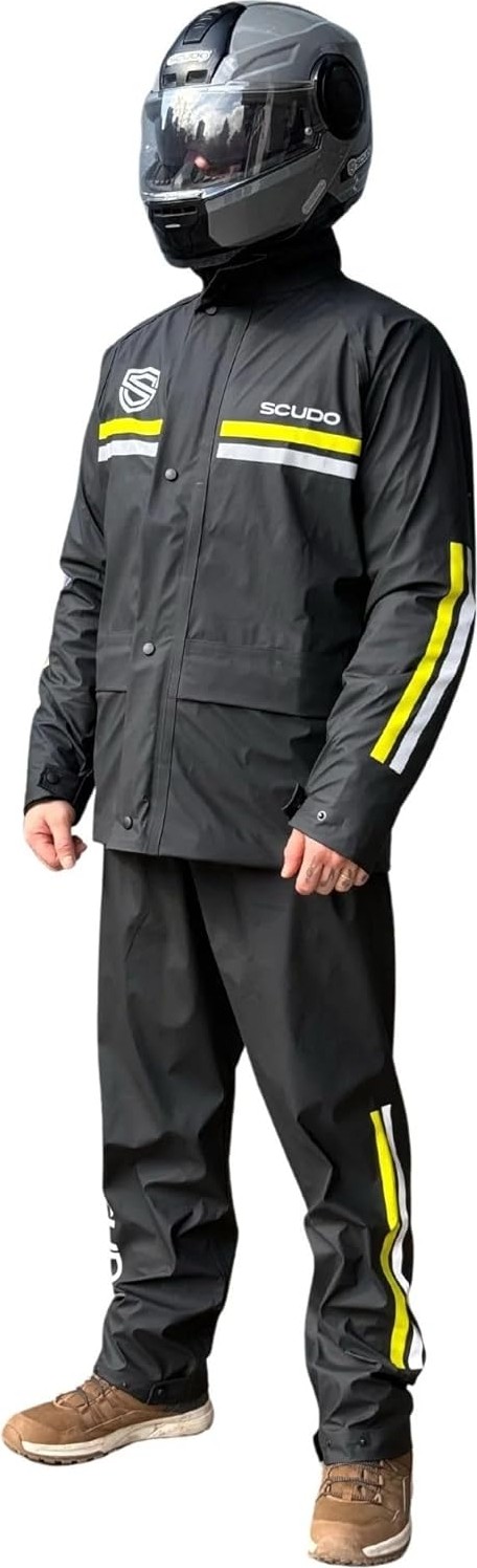 Büyük Pazar Store Scudo Londra Siyah Alt Ust Takım Motosiklet Yagmurlugu 2xl