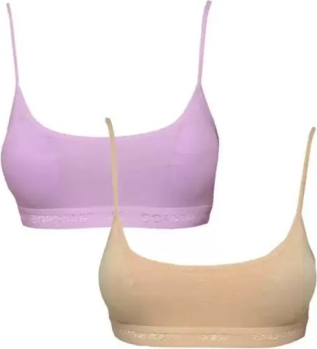 Pedli Ip Askılı Pembe ve Ten Rengi Büstiyer 2 Adet