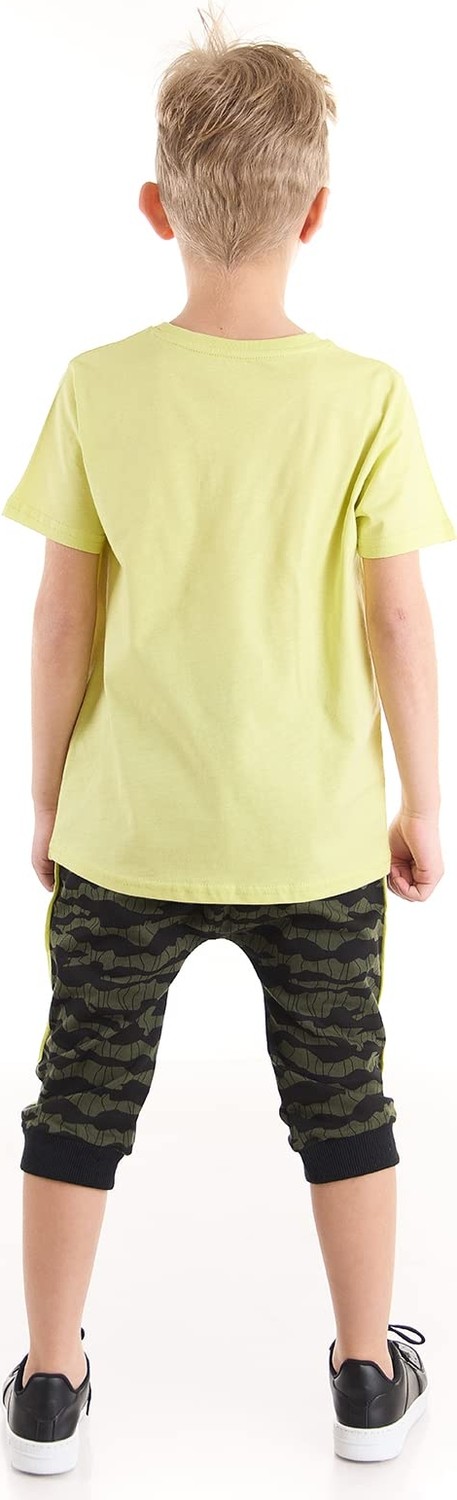 Aesco Kaşif Kurt Erkek Çocuk T-Shirt Kapri Şort Takım görsel 2