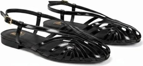 Ne&Ve Shoes Altın Deri Biye Kadın Günlük Sandalet