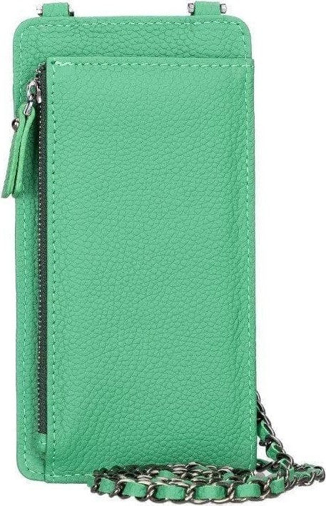BloominBag City Muse Deri Celadon Mist Çapraz Askılı Telefon Cüzdan görsel 4
