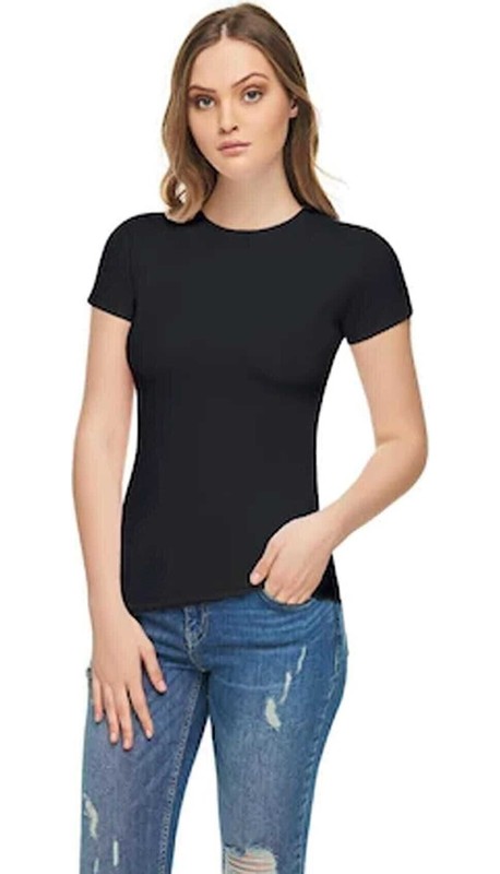 Tutku Elit Kadınlar İçin Beyaz Elastan Yarım Kol T-Shirt Rahat Kesim ve Nefes Alabilir Özellikler görsel 2