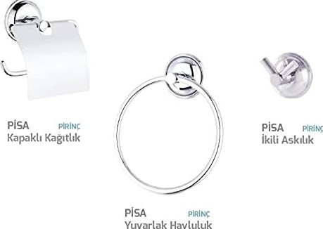 Prime 3'lü Banyo Aksesuar Seti görsel 3