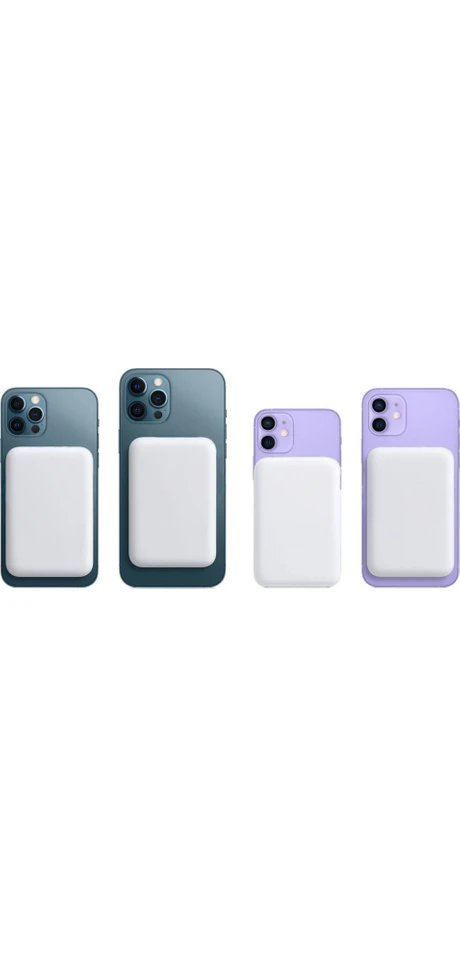 Resim Aldın Aldın Magsafe Battery Pack Powerbank Kablosuz Şarj Cihazı Apple iPhone Uyumlu Şarj Seti 10W 5,000 Mah 