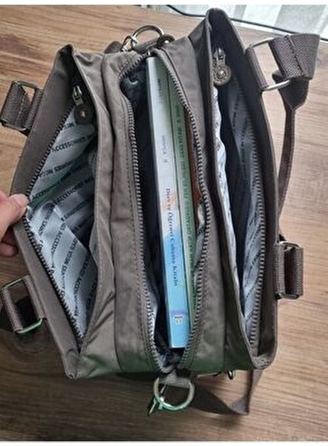Mega Çanta Kipling Siyah Suni Deri Kol ve Çapraz Çanta Business Koleksiyonu ile Şık ve Düz Tasarım görsel 5