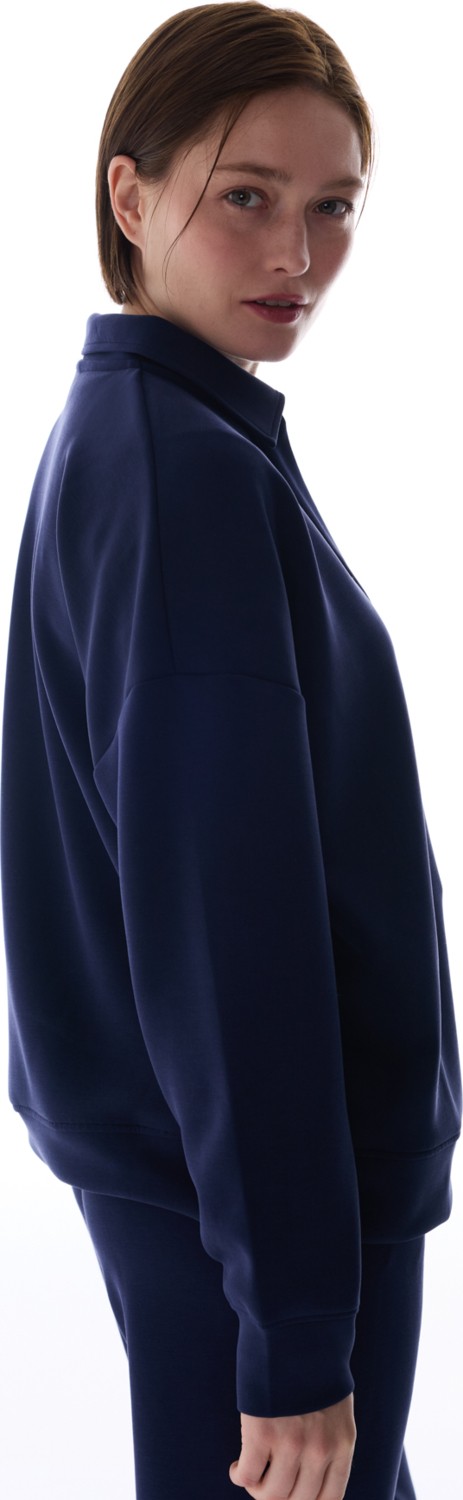 Penti Lacivert Polo Yaka Modal Sweatshirt görsel 5