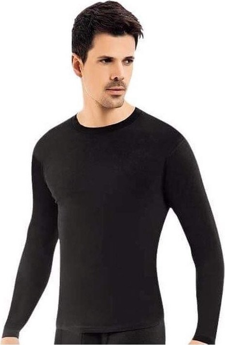 Royaleks Kota Erkek Kışlık Termal Sıcak Tutan Tayt ve Fanila Takım 2'li Set Siyah - L-Xl görsel 3