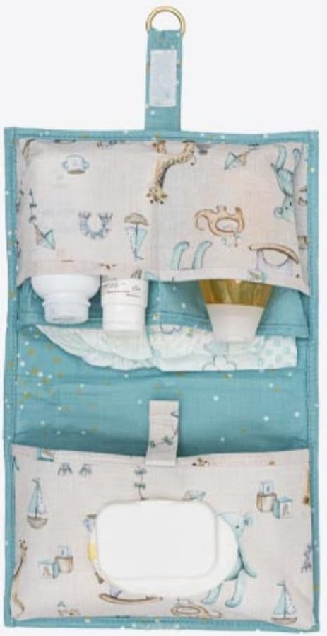 Aesco Katlanabilir Bebek Bakım Çantası, 24×40 Cm, Hafif ve Fonksiyonel, Bebek Bezi & Islak Mendil Düzenleyici, Taşınabilir Seyahat Alt Değiştirme Organizatörü görsel 4