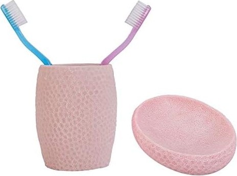 Prime Homi 2 Li Banyo Seti,pembe Petek Model,poliresin görsel 3
