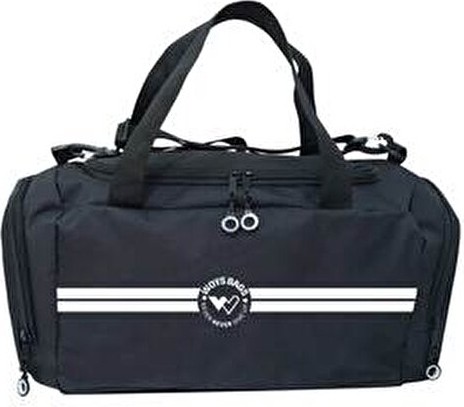 Woys Unisex Siyah Bölmeli Sporcu Çantası