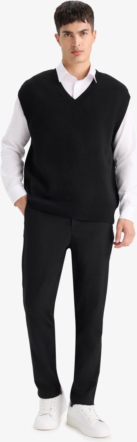 DeFacto Standart Fit Triko Süveter F4999AX25AU görsel 4