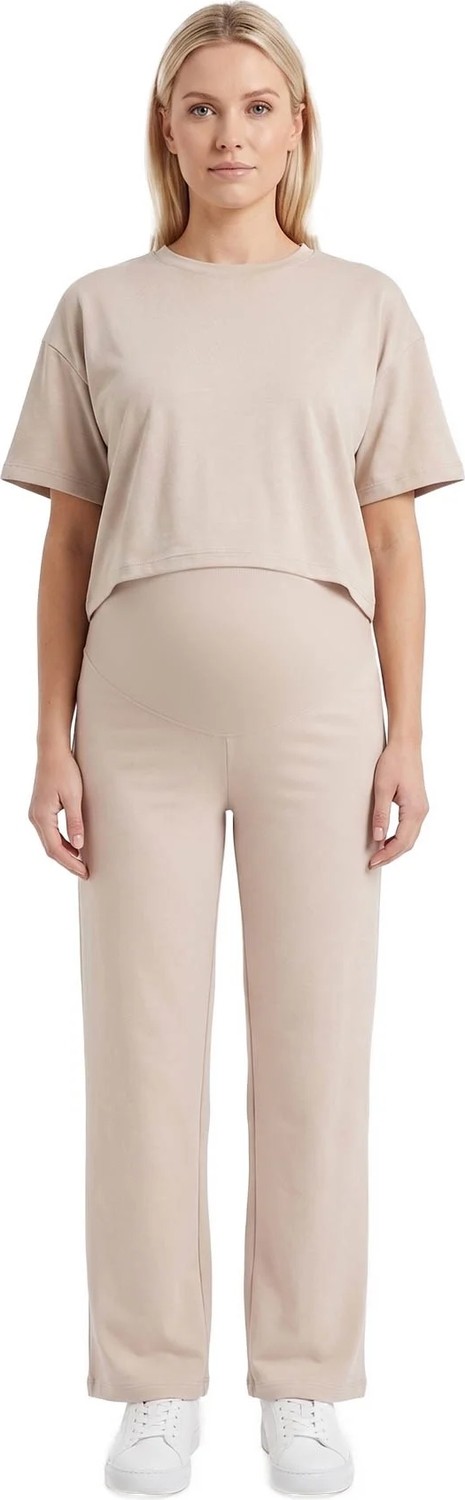 Cottonhill Premium - Sway Collection | Siyah Yüksek Bel Modal Hamile Kadın Pantolon