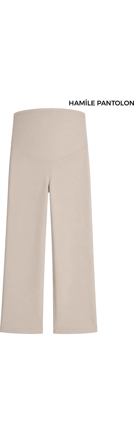 Cottonhill Premium - Sway Collection | Siyah Yüksek Bel Modal Hamile Kadın Pantolon görsel 2