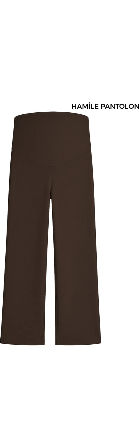 Cottonhill Premium - Sway Collection | Siyah Yüksek Bel Modal Hamile Kadın Pantolon görsel 6