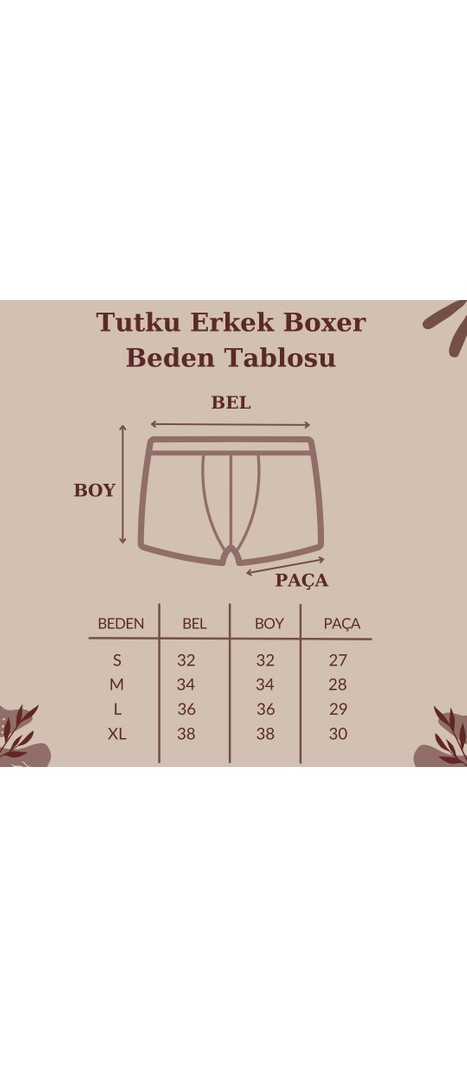 Tutku 117 Erkek Düz Penye Boxer görsel 5
