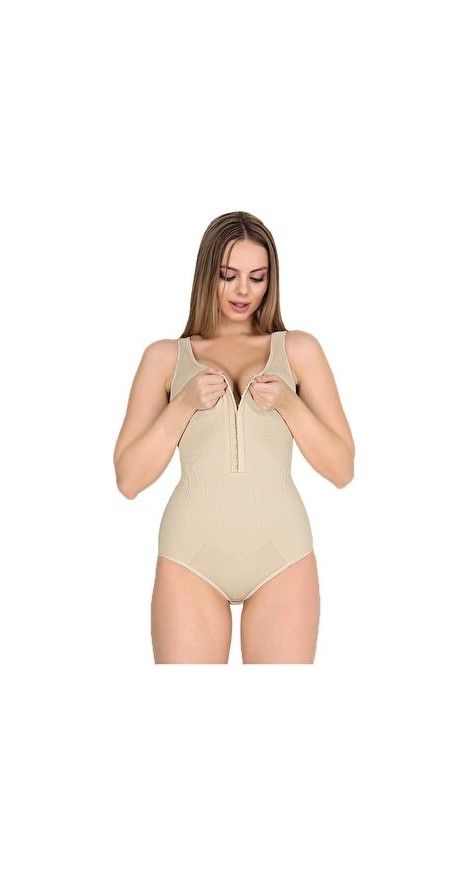 Pera Fitol Kalın Askılı Çıtçıtlı Zayıflatan Toparlayıcı Badi Korse görsel 2