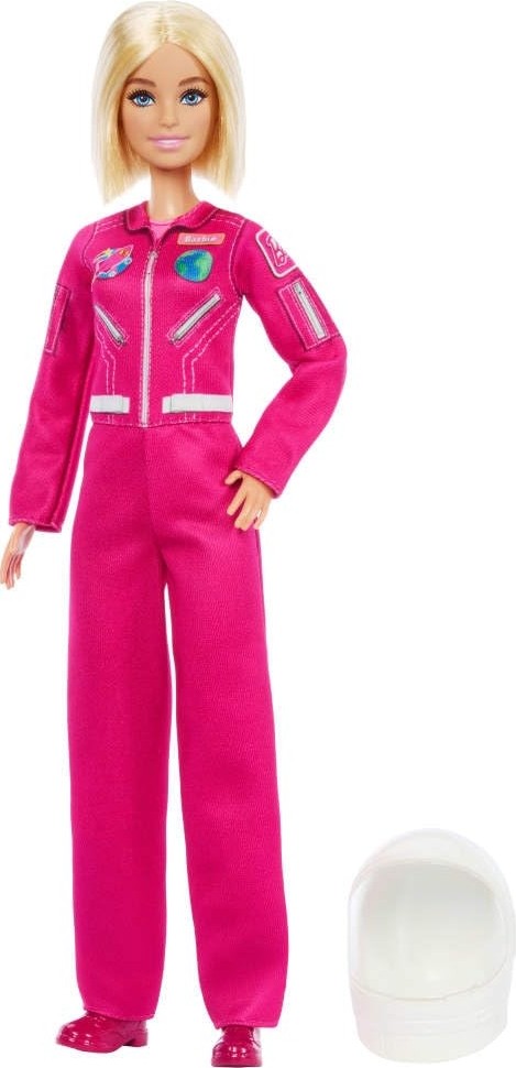 Aesco Barbie Çıkarılabilir Pembe Uzay Kıyafeti, Ayakkabıları ve Kask Aksesuarıyla Barbie Kariyer Bebekleri Astronot Bebek, 2026 Yılının Kariyeri, JKF77