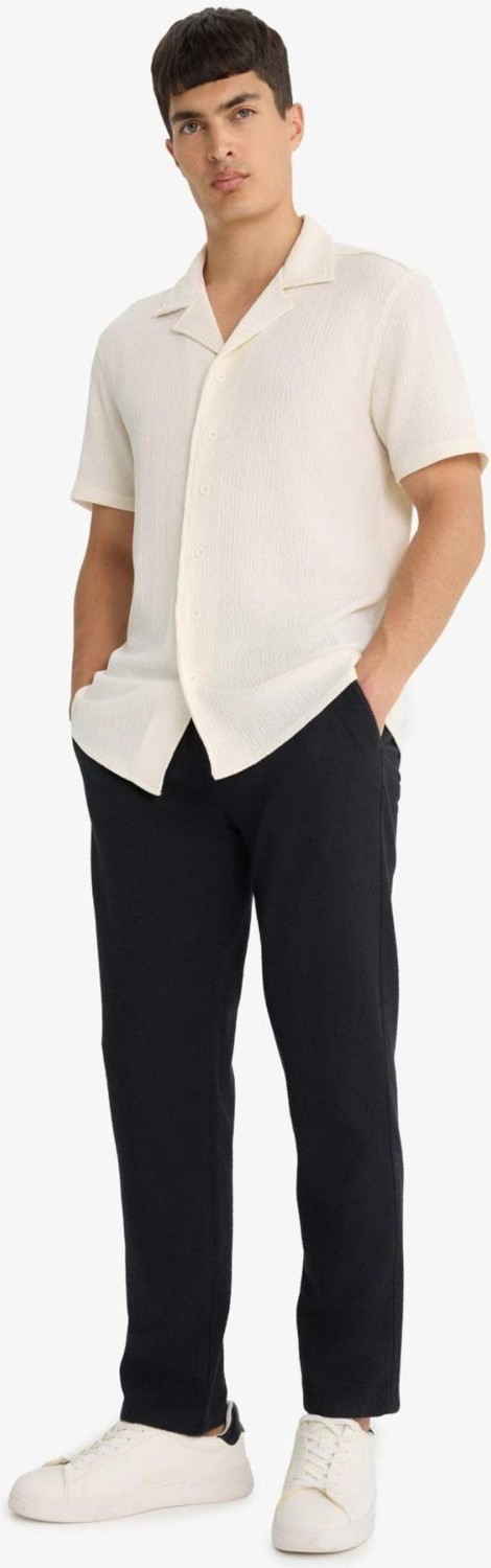 DeFacto Jogger Fit Beli Bağcıklı Lastikli Cepli Pamuklu Dokulu Pantolon F3269AX25AU görsel 3
