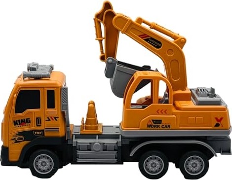 Uzaktan Kumandalı Şarjlı Full Fonksiyon Işıklı Inşaat Makineleri 27 Mhz 1:16 Ölçek (Kepçe) görsel 5