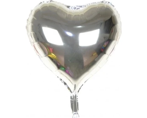 Resim Gümüş Rengi Uçan Folyo Balon 80 Cm. 