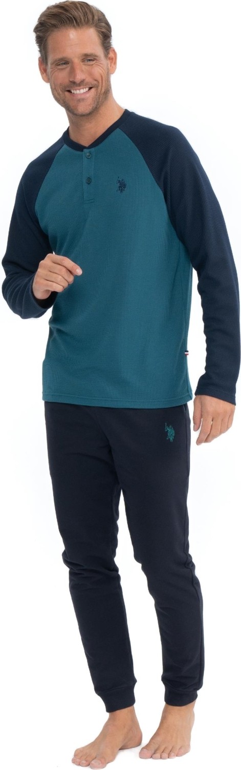 U.s. Polo Assn. Erkek Uzun Kollu Patlı Iki Iplik Eşofman Pijama Takımı S25838 görsel 7