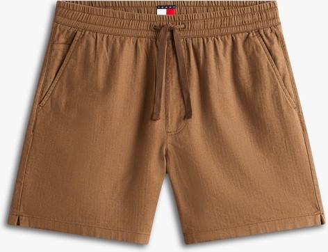 Tommy Hilfiger Tjm Lınen Blend Pull-On Short Erkek Kahverengi Şort - DM0DM22825 görsel 5