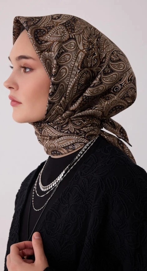 Belli Twill Ipek Eşarp 26KA4404D01 01 görsel 2