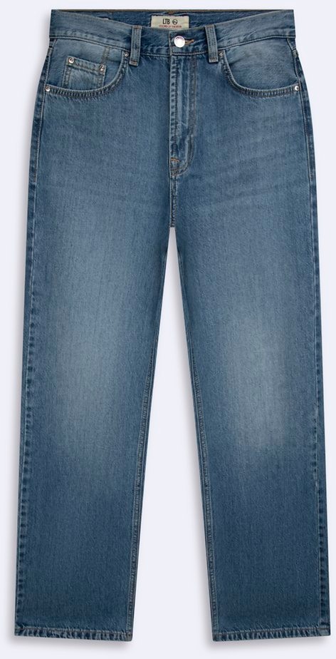 LTB Vanetta Zıp Fermuarlı Düz Paça Mid Indigo Jean Pantolon