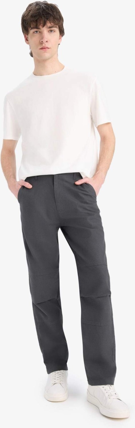 DeFacto Bol Rahat Kesim Wide Leg Üç Cepli Geniş Paça Yazlık Pantolon D8544AX25SP görsel 8
