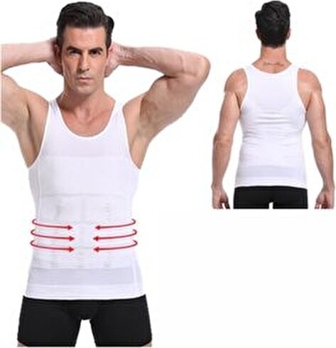 Fitform Giyim Fitform Erkek Atlet Korse Ultra Göğüs Toplayıcı Jinekorse Göbek Toparlayıcı Dik Duruş Korse görsel 3