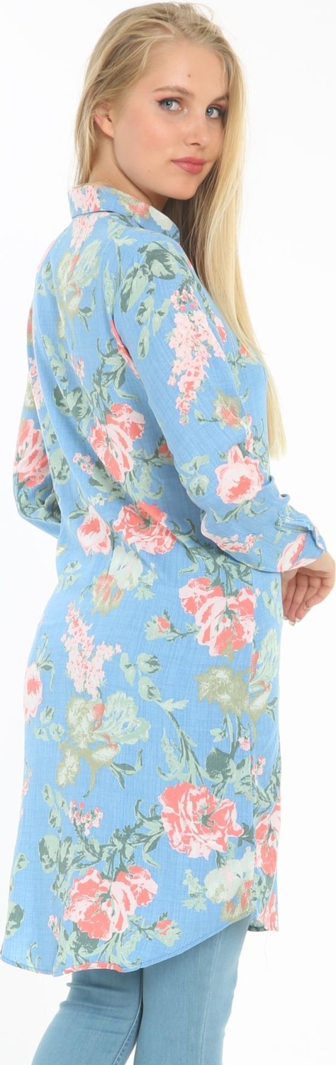 Ladies First Desenli Tunik 9000-D11 Pamuk Kumaş görsel 2