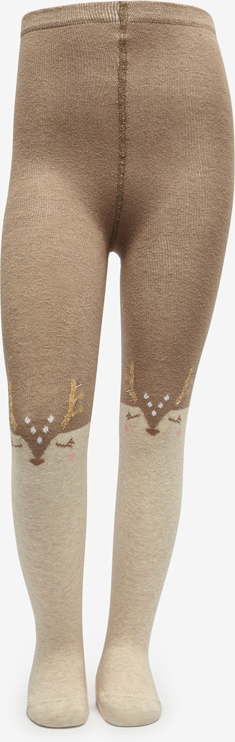 Penti Kız Çocuk Pretty Sweet Deer Bej Külotlu Çorap