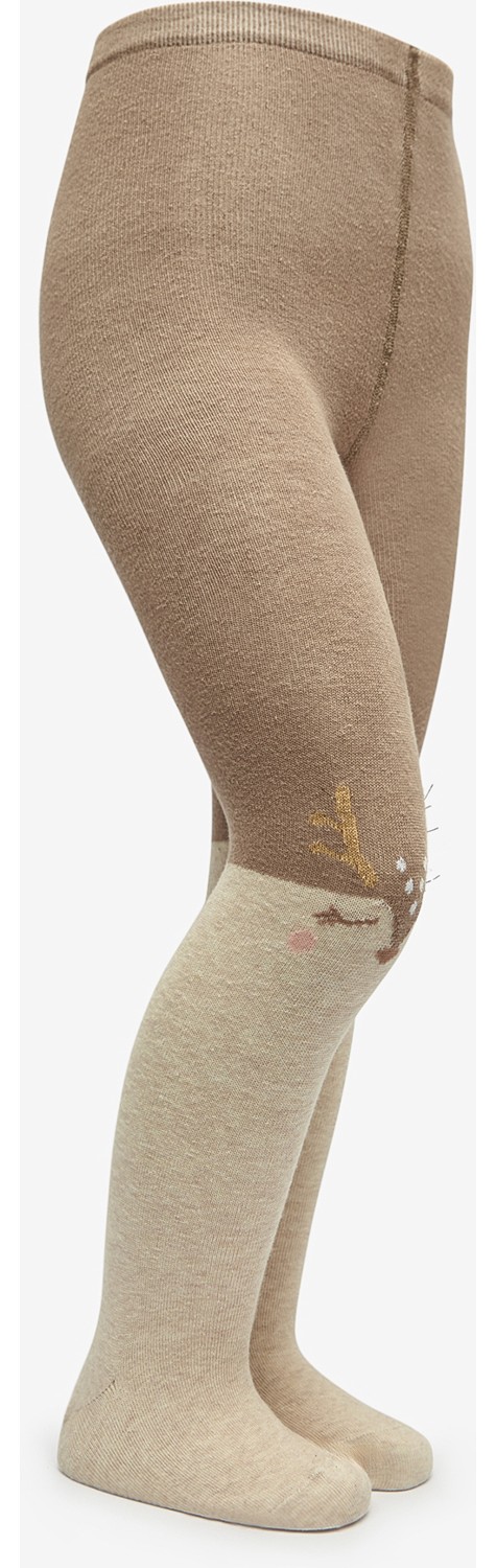 Penti Kız Çocuk Pretty Sweet Deer Bej Külotlu Çorap görsel 6