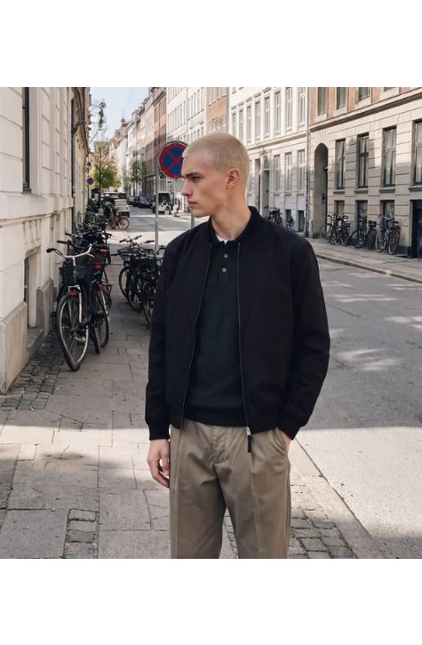 Jack & Jones Erkek Jprblajosh Bomber Haki Ceket - 12301234 görsel 8