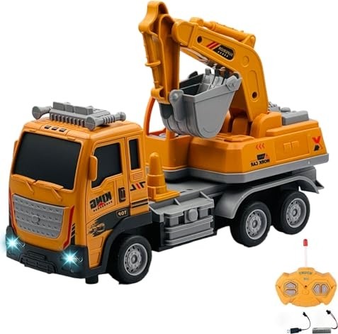 Uzaktan Kumandalı Şarjlı Full Fonksiyon Işıklı Inşaat Makineleri 27 Mhz 1:16 Ölçek (Kepçe)