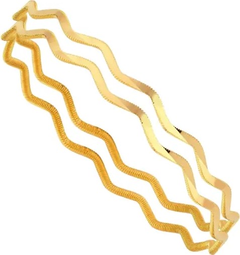Anadolum Altın 20 gr 22 Ayar Zigzag Ajda Bilezik ( 10GR x 2 Adet )