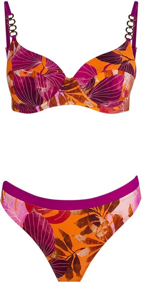 Ayyıldız 5601 Pembe Turuncu Bikini Takımı görsel 4
