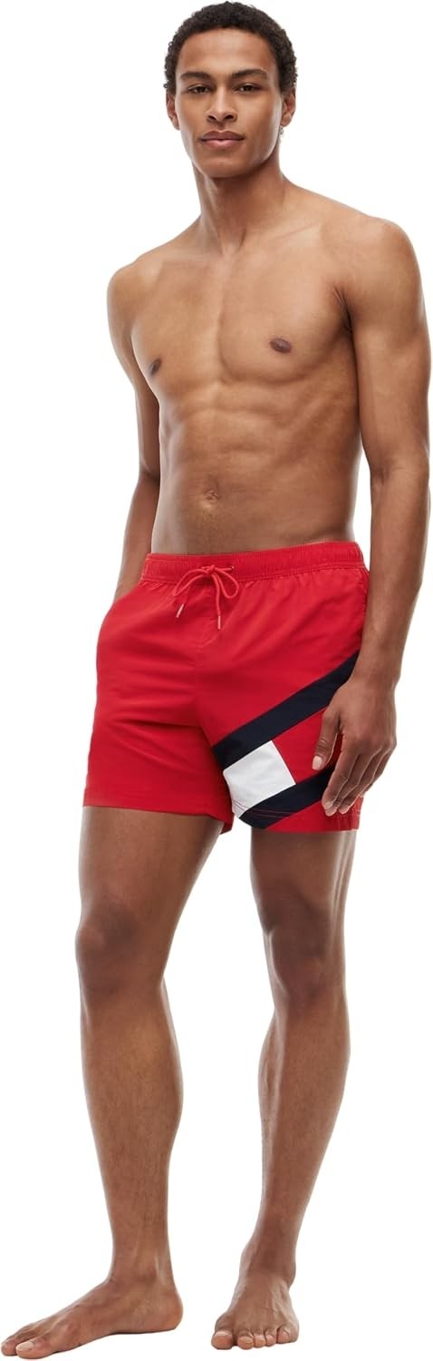 Happy Trend Tommy Hilfiger Erkek Orta Ipli Yüzme Şortu görsel 3
