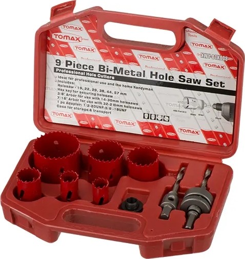 Belirtilmemiş Tomax Bi-Metal Panç Takımı - 13`lü Set (19-64 Mm), Ahşap Için, Çantalı
