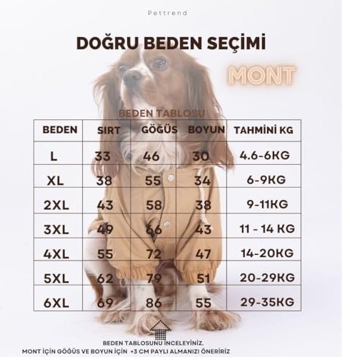 Frefly Store Vizon Mont Köpek Mont Köpek Kıyafeti Köpek Yağmurluğu 3xl görsel 3
