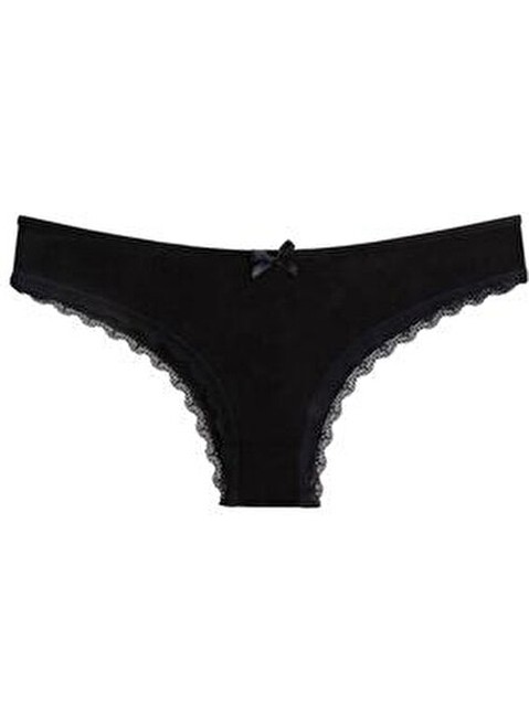 Nicoletta Kadın 5'li Paket Brazilian Külot Bordo Dokuma Kumaş Rahat Tasarım İç Giyim görsel 3