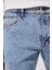 Luke Slim Fit Dar Kesim Normal Bel Açık Mavi Esnek Jean Kot Pantolon 4