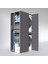 Kenzlife çamaşır-kurutma makinesi dolabı kapaklı foka sol gri 180*090*60 banyo arkalıksız 2
