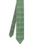 Çizgi Desenli Ipek Karışım Gri-Yeşil Örgü Kravat 5