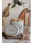 ER004-9G Terrazzo Cream Desenli Oval Metal Saklama Kabı 11X15 cm 1