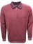 R01253 Erkek Basic Regular Fit Selanik Polo Yaka Sweatshirt - ST01253 - Bordo - ST01253-BORDO-XXL 1