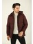 Erkek Giyim Şişme Mont - Brango - 80170- Bordo - L 1