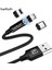 Twitch 1m 2m Manyetik Mikro USB Kablosu iPhone Samsung Android Cep Telefonu Için Hızlı Şarj USB Tipi C Kablo Mıknatıslı Şarj Kablosu (Yurt Dışından) 1